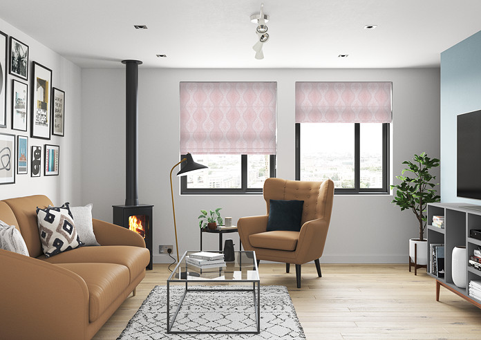 Deco, Blush - Roman Blind - Image 5